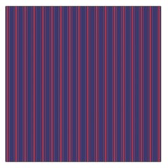 Mattress Ticking Wide Striped Pattern In Usa Flag Blue And Red Large Satin Scarf (square) by PodArtist