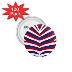 Us United States Red White And Blue American Zebra Strip 1 75  Buttons (100 Pack)  by PodArtist