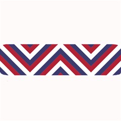 United States Red White And Blue American Jumbo Chevron Stripes Large Bar Mats by PodArtist