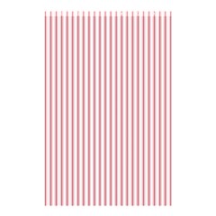 Mattress Ticking Narrow Striped Usa Flag Red And White Shower Curtain 48  X 72  (small)  by PodArtist