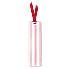 Mattress Ticking Narrow Striped Usa Flag Red And White Small Book Marks by PodArtist