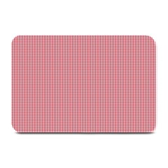 Usa Flag Red Blood Mini Gingham Check Plate Mats by PodArtist