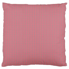 Usa Flag Red Blood Mini Gingham Check Large Cushion Case (one Side)