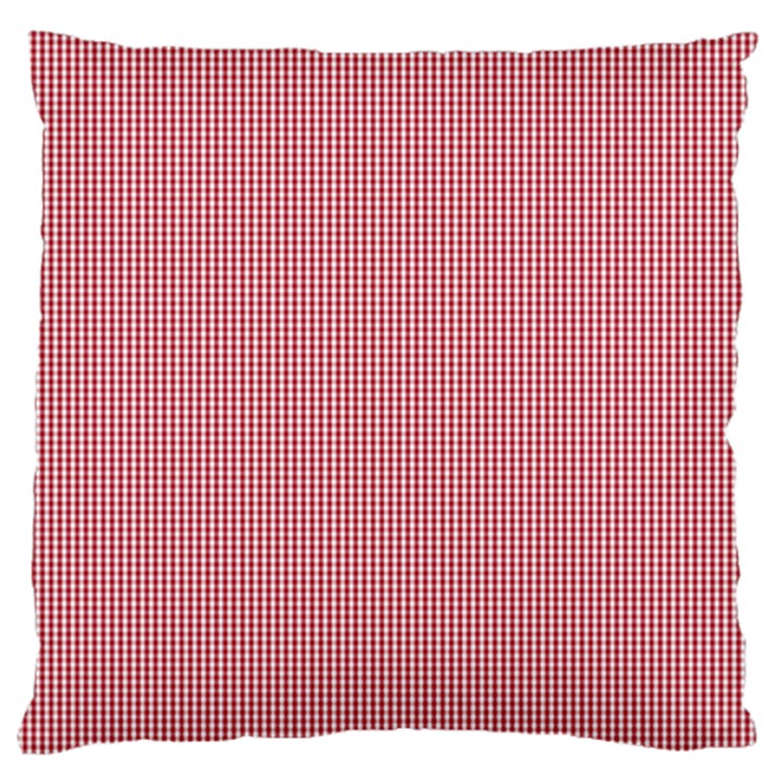 USA Flag Red Blood Mini Gingham Check Large Cushion Case (One Side)