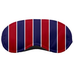 Large Red White And Blue Usa Memorial Day Holiday Vertical Cabana Stripes Sleeping Masks by PodArtist