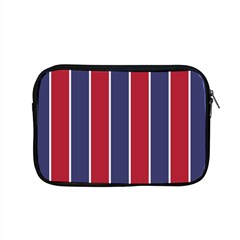 Large Red White And Blue Usa Memorial Day Holiday Vertical Cabana Stripes Apple Macbook Pro 15  Zipper Case by PodArtist