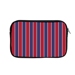 Large Red White And Blue Usa Memorial Day Holiday Pinstripe Apple Macbook Pro 13  Zipper Case by PodArtist