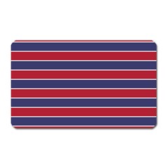 Large Red White And Blue Usa Memorial Day Holiday Pinstripe Magnet (rectangular) by PodArtist