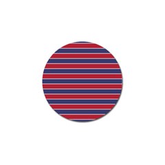 Large Red White And Blue Usa Memorial Day Holiday Pinstripe Golf Ball Marker by PodArtist