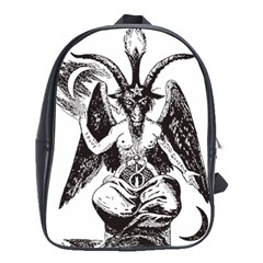 Devil Baphomet Occultism School Bag (large) by Sapixe
