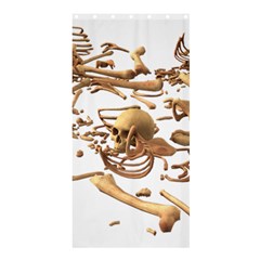 Skull Bone Skeleton Bones Shower Curtain 36  X 72  (stall)  by Sapixe