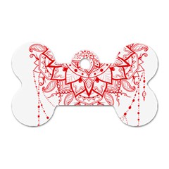 Mandala Pretty Design Pattern Dog Tag Bone (one Side) by Sapixe