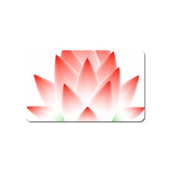 Lotus Flower Blossom Abstract Magnet (name Card) by Sapixe