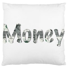 Word Money Million Dollar Large Flano Cushion Case (two Sides) by Sapixe