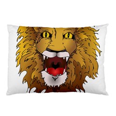 Lion Animal Roar Lion S Mane Comic Pillow Case by Sapixe