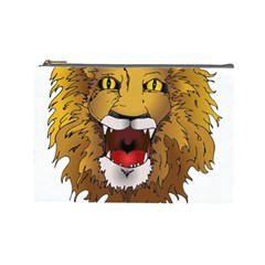 Lion Animal Roar Lion S Mane Comic Cosmetic Bag (large)  by Sapixe