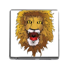 Lion Animal Roar Lion S Mane Comic Memory Card Reader (square) by Sapixe