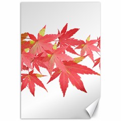 Leaves Maple Branch Autumn Fall Canvas 12  X 18   by Sapixe