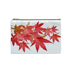 Leaves Maple Branch Autumn Fall Cosmetic Bag (medium)  by Sapixe