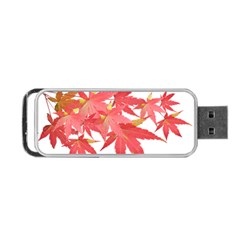 Leaves Maple Branch Autumn Fall Portable Usb Flash (two Sides)