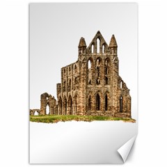 Ruin Monastery Abbey Gothic Whitby Canvas 24  X 36  by Sapixe