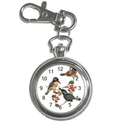 Bird Birds Branch Flowers Vintage Key Chain Watches