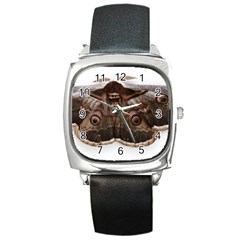 Night Butterfly Butterfly Giant Square Metal Watch