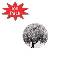 Nature Tree Blossom Bloom Cherry 1  Mini Magnets (100 Pack)  by Sapixe