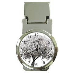 Nature Tree Blossom Bloom Cherry Money Clip Watches