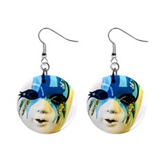 Porcelain Mask Minature Mask Mini Button Earrings