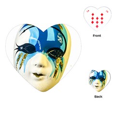 Porcelain Mask Minature Mask Playing Cards (heart) 