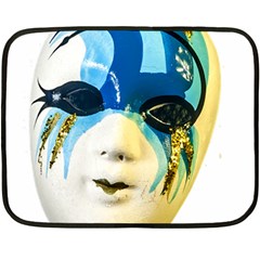 Porcelain Mask Minature Mask Double Sided Fleece Blanket (mini) 