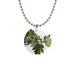 Leaves Plant Branch Nature Foliage Button Necklaces