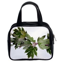 Leaves Plant Branch Nature Foliage Classic Handbags (2 Sides) by Sapixe