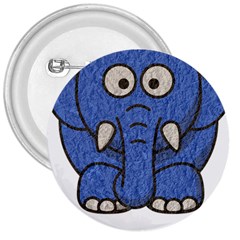 Elephant Animal Cartoon Elephants 3  Buttons