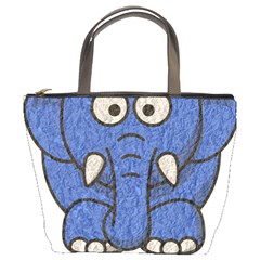 Elephant Animal Cartoon Elephants Bucket Bags by Sapixe