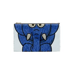 Elephant Animal Cartoon Elephants Cosmetic Bag (small)  by Sapixe