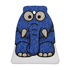 Elephant Animal Cartoon Elephants Bell Ornament (two Sides)