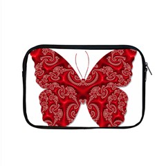 Butterfly Red Fractal Art Nature Apple Macbook Pro 15  Zipper Case by Sapixe