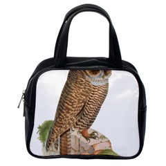 Bird Owl Animal Vintage Isolated Classic Handbags (one Side) by Sapixe