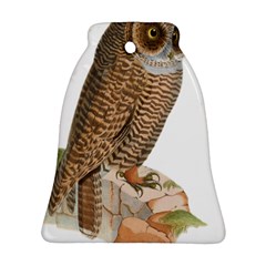 Bird Owl Animal Vintage Isolated Ornament (Bell)