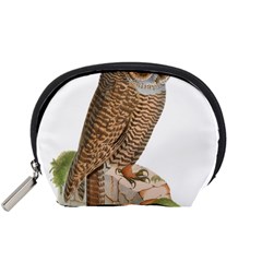 Bird Owl Animal Vintage Isolated Accessory Pouches (small)  by Sapixe