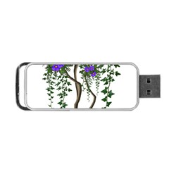 Image Cropped Tree With Flowers Tree Portable Usb Flash (one Side)