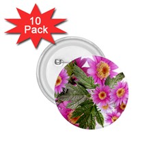 Daisies Flowers Arrangement Summer 1 75  Buttons (10 Pack)