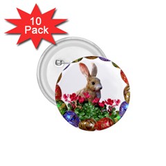 Easter Eggs Rabbit Celebration 1 75  Buttons (10 Pack) by Sapixe