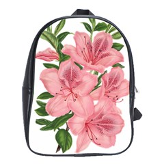 Flower Plant Blossom Bloom Vintage School Bag (large)