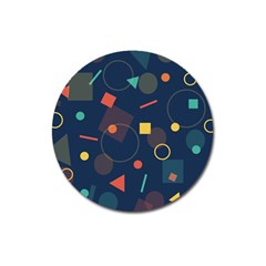 Background Backdrop Geometric Magnet 3  (round) by Sapixe