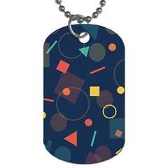 Background Backdrop Geometric Dog Tag (two Sides) by Sapixe