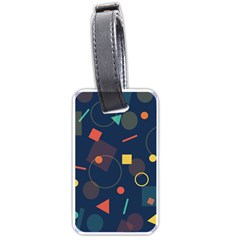 Background Backdrop Geometric Luggage Tags (one Side) 