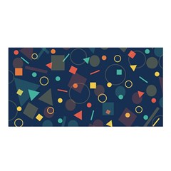 Background Backdrop Geometric Satin Shawl